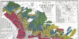 Historical map of Oakland's redlining districts. 