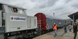 Railcoop train car.