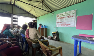 Lecture on coffee farms in Dordi municipality Nepal.